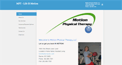 Desktop Screenshot of mymotionpt.com